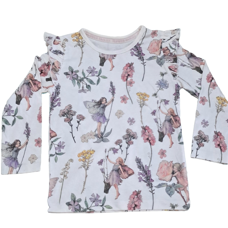 Girls Premium Full sleeve T-shirt | Angel Flower print