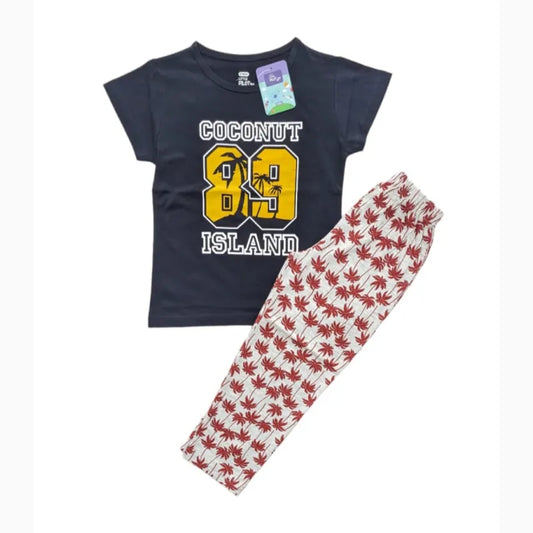 Girls Pant Set | Black coconut