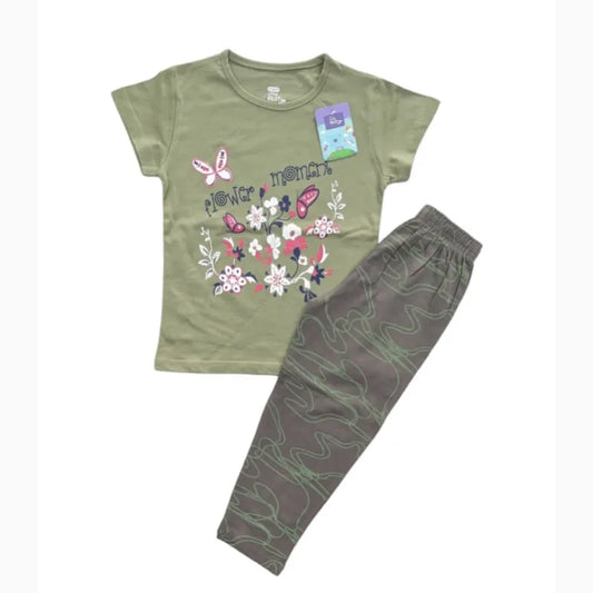 Girls Pant Set | Flower moment