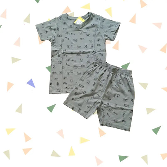 T-shirt with shorts | Co-ord Sets| Game Print