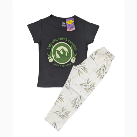 Girls Pant Set | Girl camping