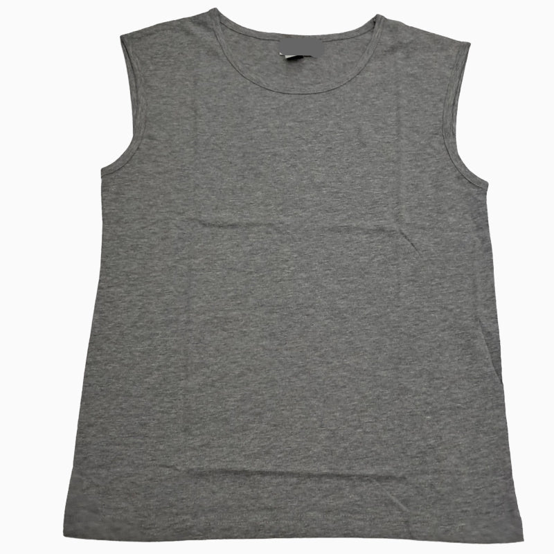 Boys Premium Sleeveless T- shirt | Grey Melange