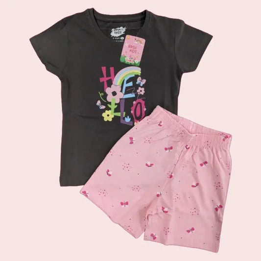 Girls Shorts Set | Hello Rainbow