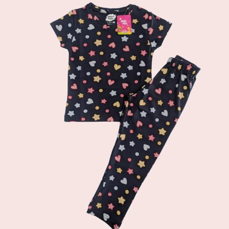 Girls Pant Set | Stars print