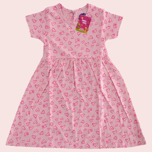 Premium Frocks | PHFROCK| Hearts in pink