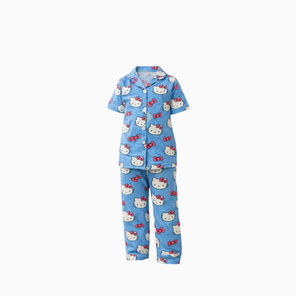 Kids Night Pant Set |  GCNS | Hello kitty print