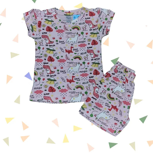 Girls Shorts Set - Hello Magic