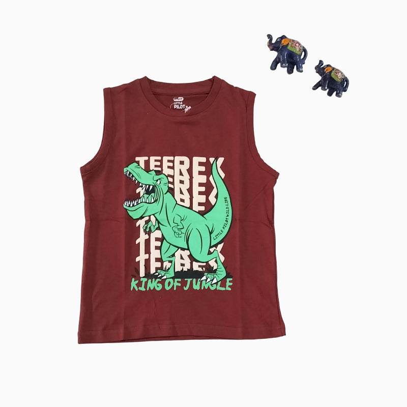 Boy Sleeveless T-shirt | SLT | King of jungle