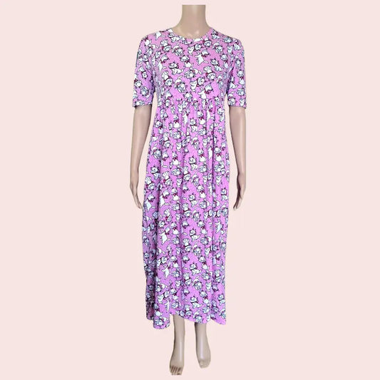 Maxi Frock | Cute kitty print