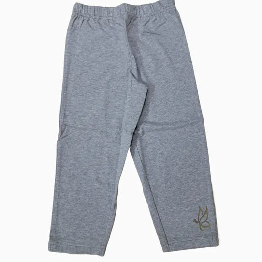 Girls plain capri Pants | Light Grey Melange