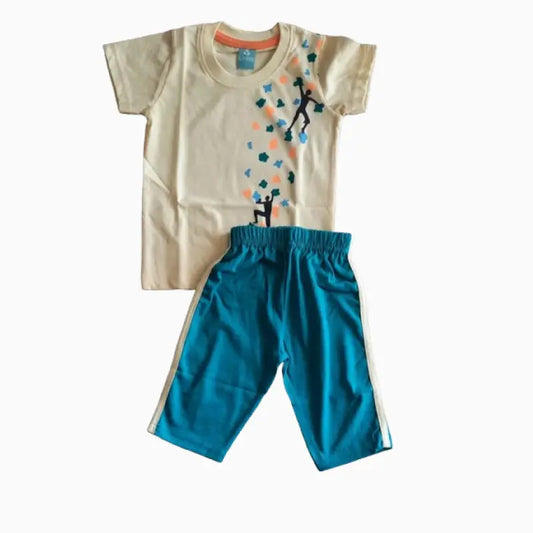 Kids Capri set| Yellow with Rama green