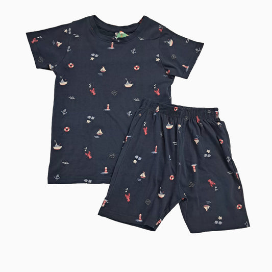 T-shirt with shorts | Co-ord Sets| BSS| Mini ship print