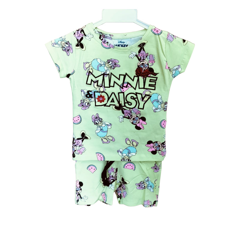 Baby girl Set |  Minnie Daisy | Light Pista green