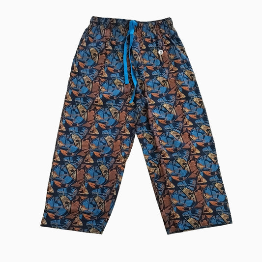 Women Capri Pant | Multicolor circle and triangle print | CAPRIS