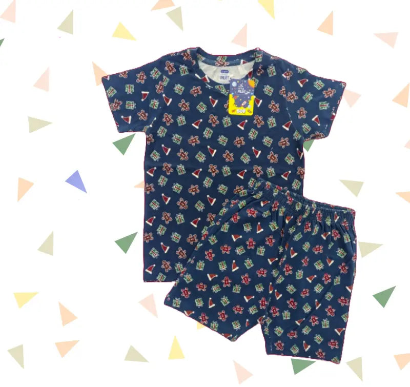T-shirt with shorts | Co-ord Sets| Chirstmax print