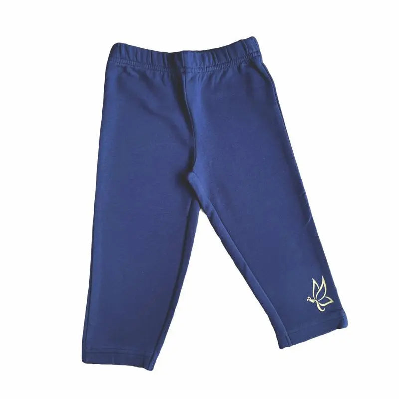 Girls plain capri Pants | Navy blue