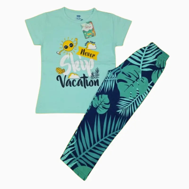 Girls Pant Set | Never skip vacation