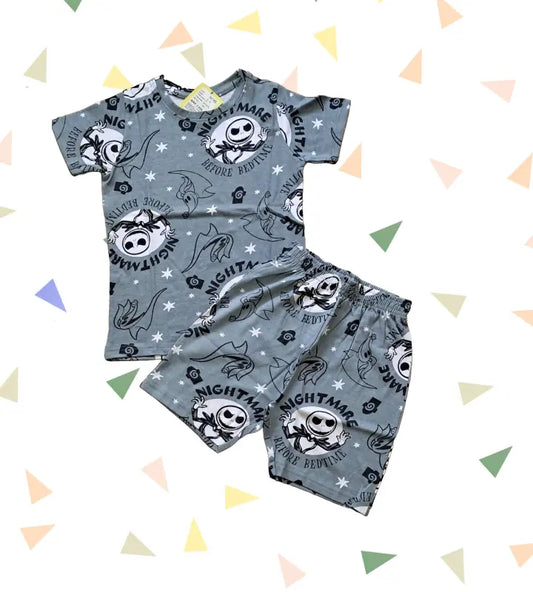 T-shirt with shorts | Co-ord Sets| Night Mare