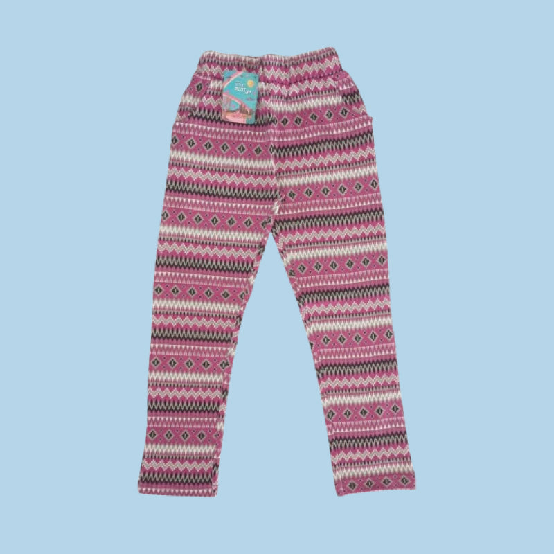 Girls Pants | Pink stripes print
