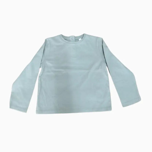 Baby T-Shirt | Pista Green Plain Full sleeve