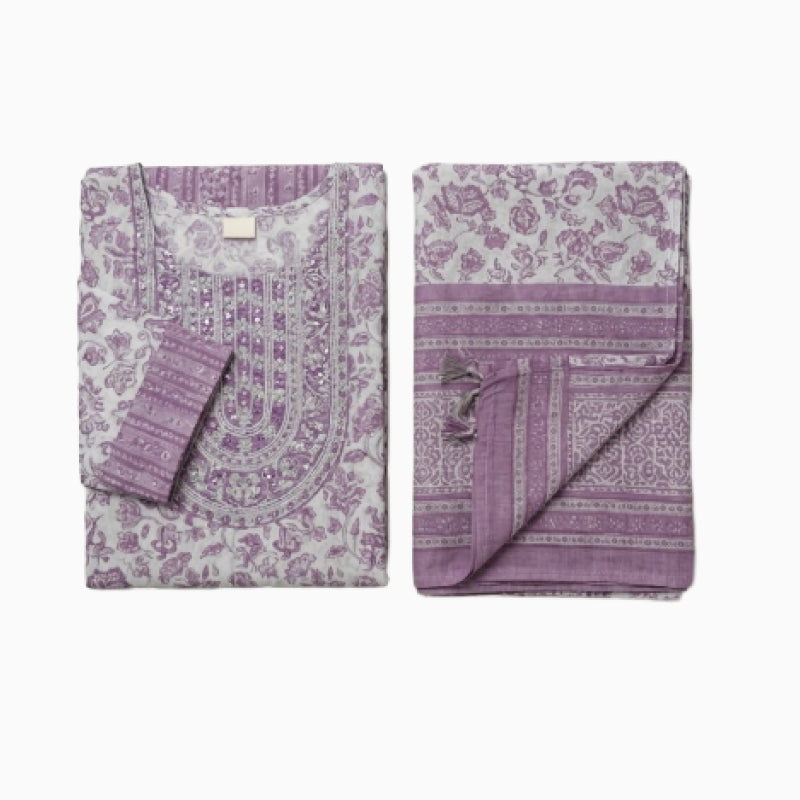 Women Anarkali | Light Lilac anarkali with dupatta