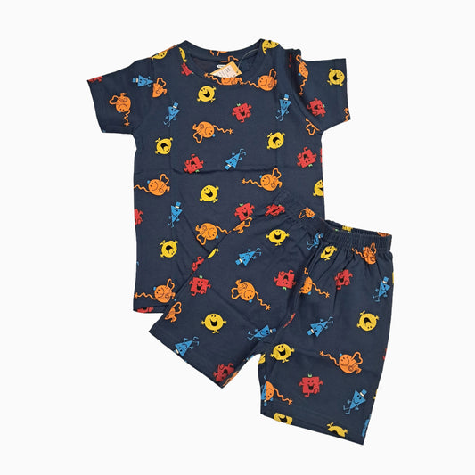 T-shirt with shorts | Co-ord Sets| BSS| Rectangles cartoon