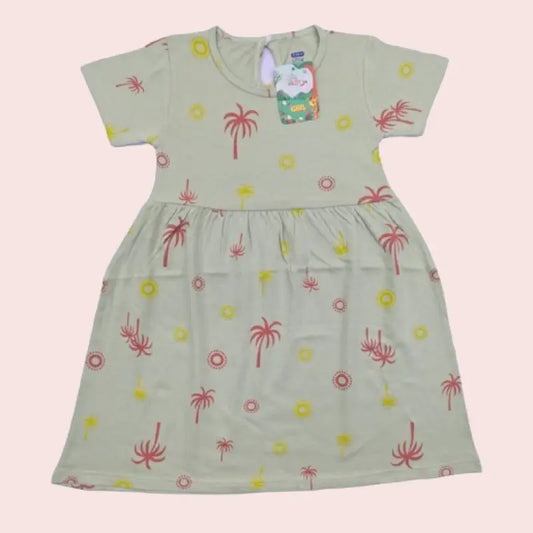Cotton Frocks | Red coconut tree