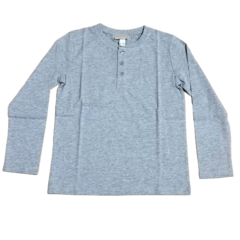 Boys Premium full sleeve T- shirt | Grey Melange