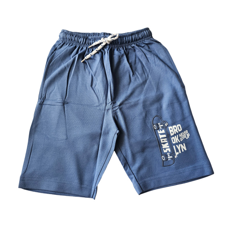 Boys Shorts |  Blue Skate Brooklyn print