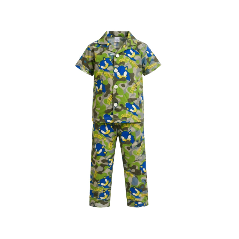 Kids Night Pant Set | Sonic print