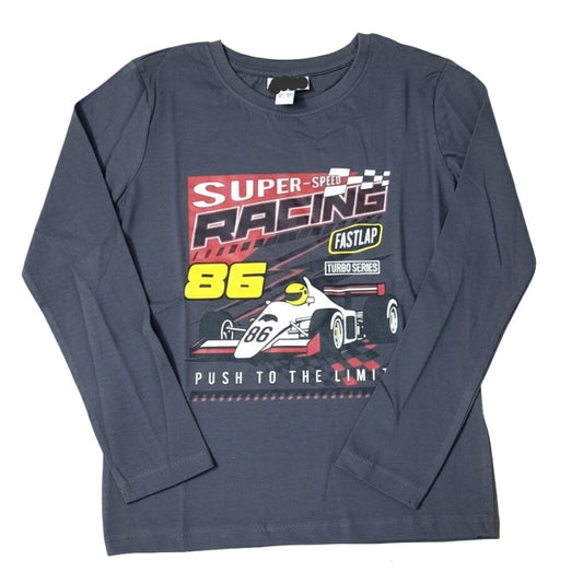 Boys Premium full sleeve T- shirt | Super speed racing