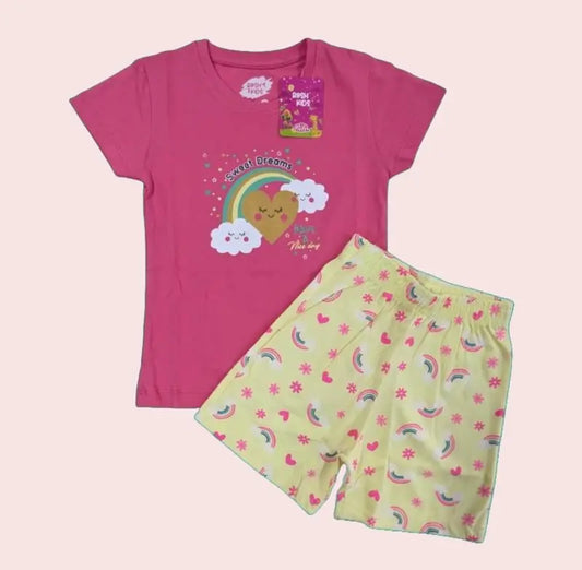 Girls Shorts Set | Cute Rainbow set