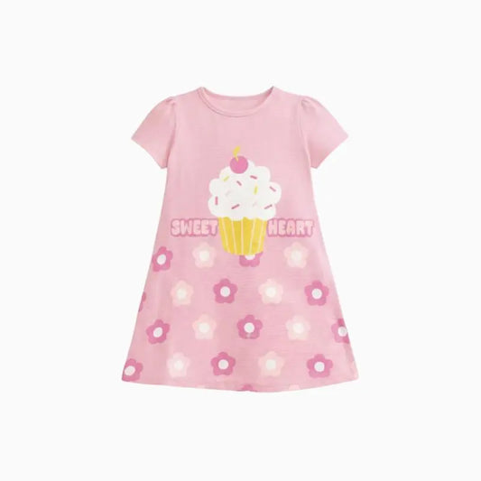 Cotton A Line Frocks  | Sweet heart