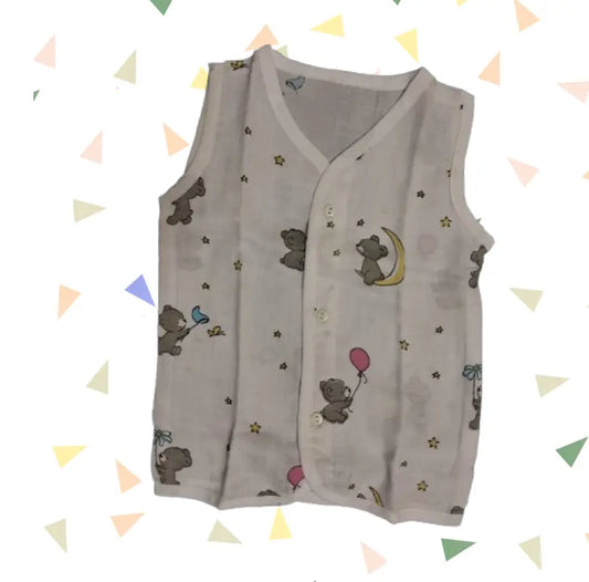 Baby Muslin T-Shirt |  Teddy print