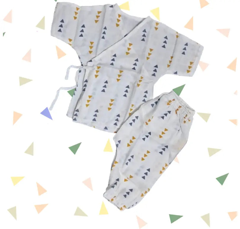 Baby Set - | Muslin kimono shorts set