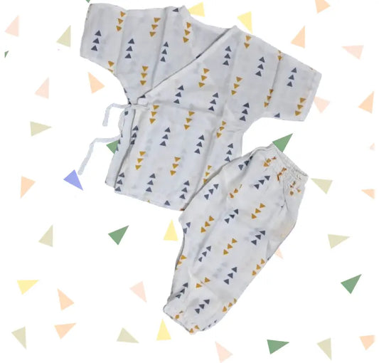 Baby Set - | Muslin kimono shorts set