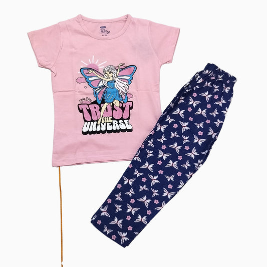 Girls Pant Set | Trust the universe