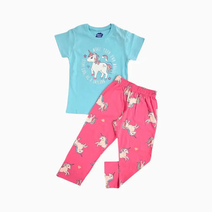 Girls Premium Pant Set | Unicorn set