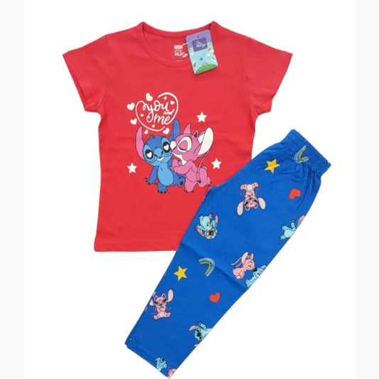 Girls Pant Set | You and me print