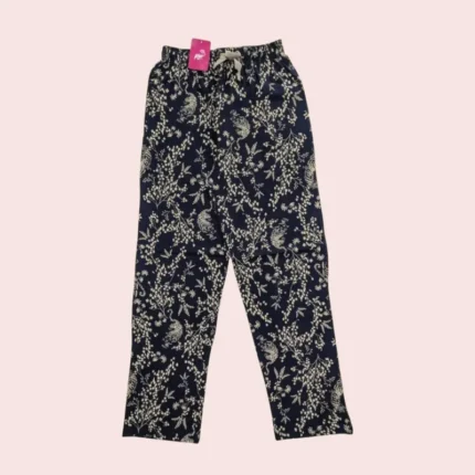 black with small flowers
