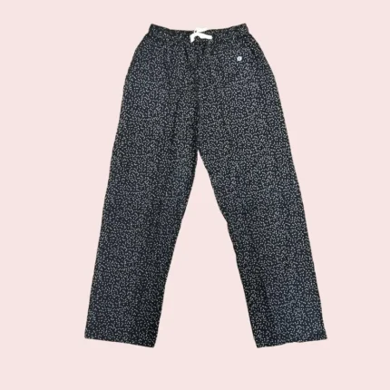 black with white dots