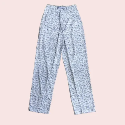 purple with white prints