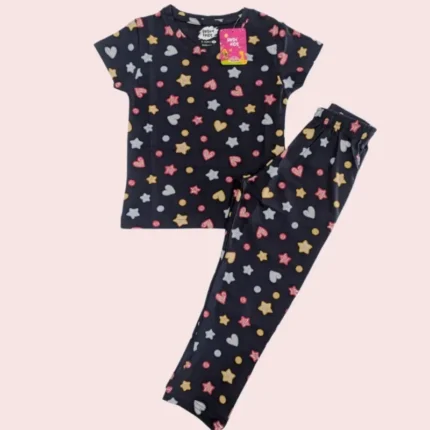Hearts in navy blue